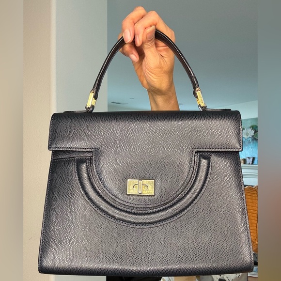 Bally Handbags - Bally Vintage Barry Top Handle Bag with crossbody strap and COA
